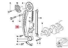 BMW 7 E38 3.0I 160KW ДВИГАТЕЛЬ ЦЕПЬ ПРИВОДА ГРМ НАПРАВЛЯЮЩАЯ 11311747411 OEM