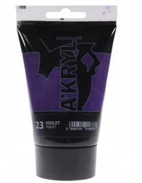 RENESANS A'KRYL Farba akrylowa 100 ml 23-Fiolet