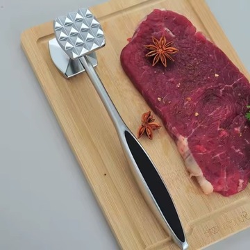 ТЯЖЕЛЫЙ МЕТАЛЛ ПЕСТИК ДЛЯ МЯСА, СТЕЙКОВ, ЧОПТОВ, ДВУХСТОРОННИЙ, НЕСКОЛЬЗЯЩИЙ