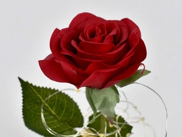 ВЕЧНАЯ РОЗА В СТЕКЛЕ КРАСНАЯ ПОДАРОЧНАЯ СВЕТЯЩАЯСЯ СВЕТОДИОДНАЯ НА СЛУЧАЙ ДЛЯ ЖЕНЩИН