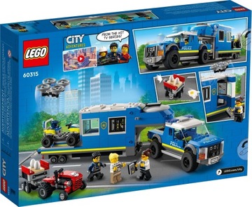 НАБОР БЛОКОВ LEGO CITY MOBILE POLICE COMMAND 60315