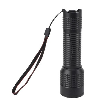 Светодиодный УФ-фонарик черного цвета с длиной волны 365 нм и мини-фильтром для обнаружения УФ-излучения