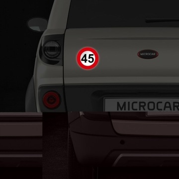 Автомобильная наклейка с ограничением скорости 45 км 10 см