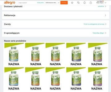 МАГАЗИН ALLEGRO – НАБОР ИЗ 18 ГРАФИЧЕСКИХ БАННЕРОВ