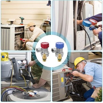 ПЕРЕХОДНИК БЫСТРО РАЗЪЕМА КОНДИЦИОНЕРА ВОЗДУХА R134A 1/4 ДЛЯ КОНДИЦИОНЕРА ВОЗДУХА LP/HP