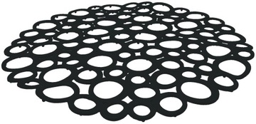 MATA DO ZLEWU OKRĄGŁA SILIKON - bąble practic