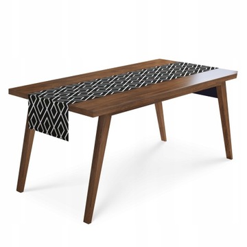 Obrus bawełniany 110x160 czarny romby 3923a
