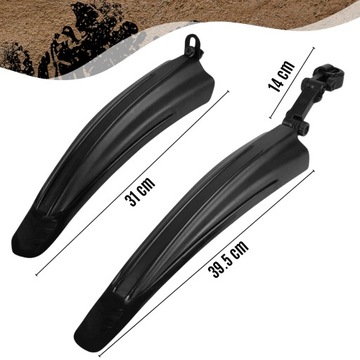 КОМПЛЕКТ ЗАДНИХ ПЕРЕДНИХ ВЕЛОСИПЕДНЫХ КРЫЛЬЕВ НАБОР КРЫЛЬЕВ 2 ШТ. КРЫЛЬЯ 24-29