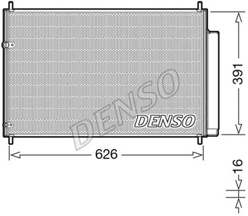 DENSO DCN50041 KONDENZÁTOR TOYOTA AURIS 1.33 10-