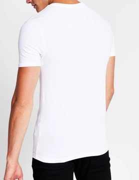 River Island _ Markowy T-shirt White Slim _ L