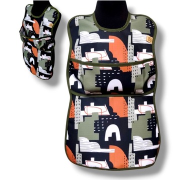 длинный нагрудник для детей, водонепроницаемый, FLIPABLE POCKET, дутый