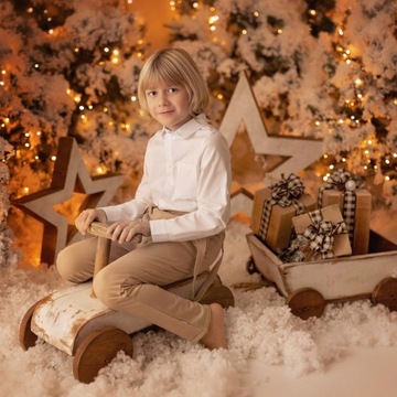 ТуШите | Белая рубашка для мальчика, PL R.116