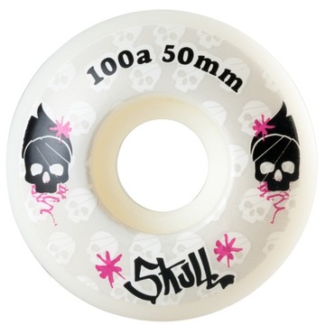 Kółka 50mm/100A Skull Punk 100% KAUCZUK