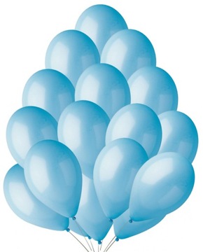 Balony PASTELOWE Niebieskie BŁĘKITNE 13cali 25szt.