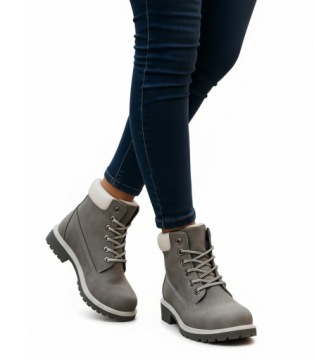 BUTY ZIMOWE DAMSKIE SPORTOWE OCIEPLANE ŚNIEGOWCE TRAPERY BOTKI P3