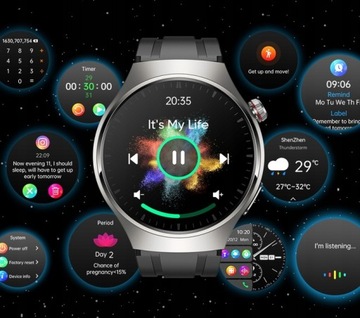 SMARTWATCH CARDIOATCH МУЖСКОЙ ИЗМЕРЕНИЕ САХАРА ЭКГ ВСР РАЗГОВОРЫ СТЕКЛЯННОЕ МЕНЮ PL