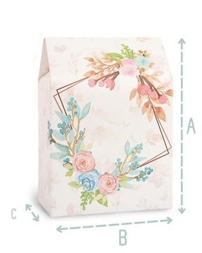 Благодарственная коробочка для гостей, крещенское причастие