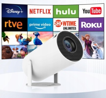 МИНИ ДВИЖУЩИЙСЯ ПРОЕКТОР FULL HD РЕЖИССЕР +SMART TV Android SPEAKER