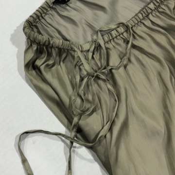 Платье с длинной юбкой ZARA 2 в 1, зеленое, S