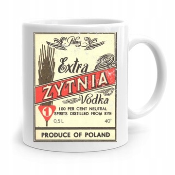 KUBEK PREZENT ŚMIESZNY ZABAWNY EXTRA ŻYTNIA VODKA z Nadrukiem ze Zdjęciem
