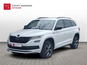Skoda Kodiaq I SUV 2.0 TSI 190KM 2021 Skoda Kodiaq 2.0 TSI 190KM 4x4 Sportline DSG KameraCantonVirtualSalon PLFV