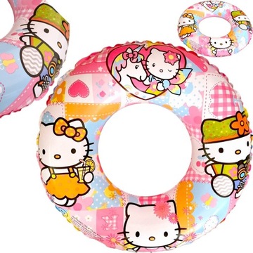 DMUCHANE KOŁO DO PŁYWANIA DLA DZIECI HELLO KITTY KÓŁKO NA BASEN DO WODY