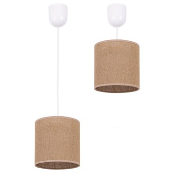 LAMPA WISZĄCA DESIGN ABAŻUR BOHO JUTOWA TUBA