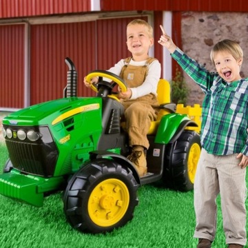 АККУМУЛЯТОРНЫЙ ТРАКТОР JOHN DEERE 12 В С ПРИЦЕПОМ