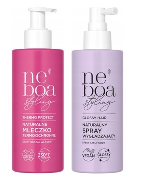 NEBOA NATURALNY SPRAY WYGŁADZAJĄCY DO WŁOSÓW plus MLECZKO TERMOOCHRONNE