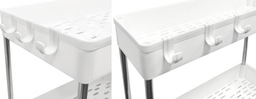 МОБИЛЬНЫЙ ШКАФ НА КОЛЕСАХ ПОЛКА ДЛЯ ВАННОЙ 3