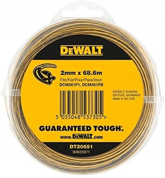 DT20651 DEWALT Żyłka 2mm do podkaszarki DCM561 68m