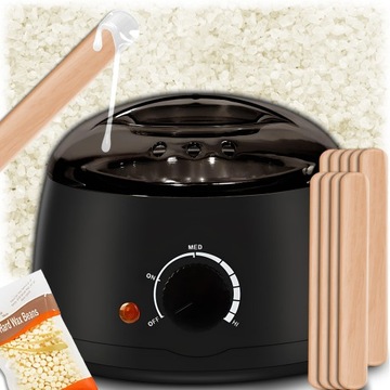 PODGRZEWACZ WOSKU + TWARDY WOSK 600g+10 PATYCZKÓW