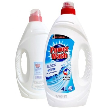 Power Wash WHITE NIEMIECKI ŻEL DO PRANIA BIELI BIAŁEGO weiss SKUTECZNY 4L