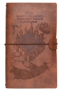 Notes skórzany Harry Potter 144k w linie gumka