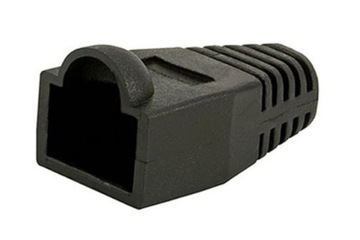 Osłonka osłonki na wtyk RJ45 50szt czarna