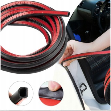 Универсальный уплотнитель капота автомобиля 4 м - большой тип D