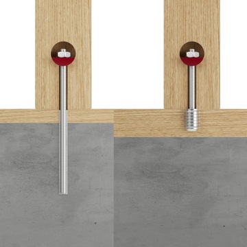 Балустраде деревянный барьер металл 1х3,5 дуб