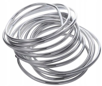 Listwa krawędziowa rantowa chromowana odboje 7x10mm na 3-4mm osłona krawędź