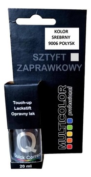 LAKIER SZTYFT ZAPRAWKOWY SREBRNY 9006 POŁYSK 20ml