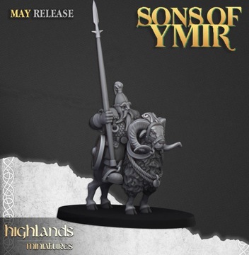Mounted Dwarfs #3 Highlands Miniatures