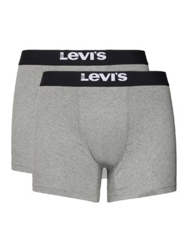 LEVI'S SUPER SOFT COTTON STRETCH bawełniane bokserki męskie 2 pak M