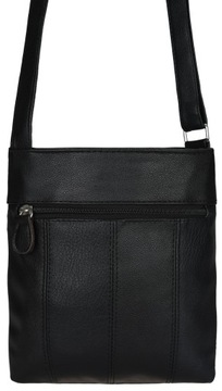 Torebka Damska NA RAMIĘ MODNA TORBA LISTONOSZKA CZARNA TOREBKI DAMSKIE 2559