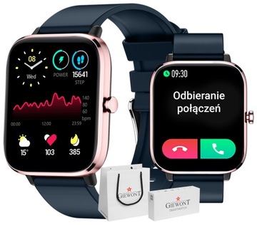 SMARTWATCH DAMSKI ROZMOWY TERMOMETR SAMSUNG APPLE