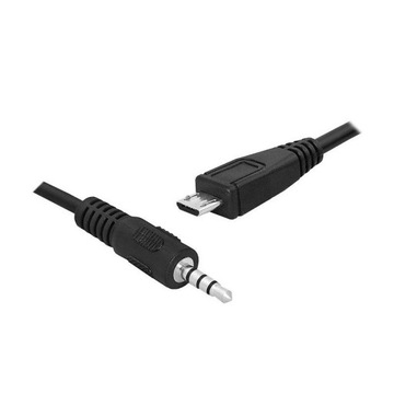 Kabel Micro USB -> jack 3,5mm czteropolowy 1,5m