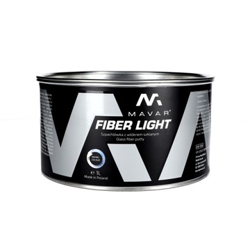 MAVAR Fiber Light Szpachlówka szpachla z włóknem szklanym 1L + utwardzacz