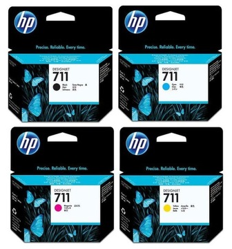 Zestaw tuszy Hp 711 Czarny + 711 Kolor