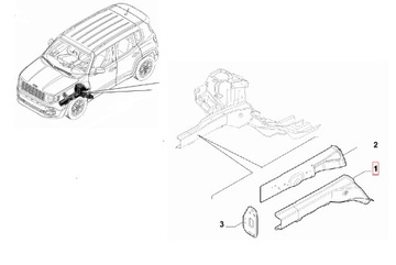 OSŁONA PODORY ZAWIESZENIA RENEGADE MOPAR 51942366