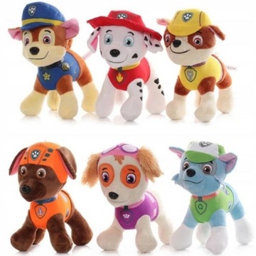 Patrol Marhsal Chase Zuma Sky Everest Rubble ZESTAW MASKOTKA PLUSZAK PIESKI