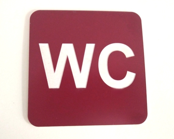 Таблица WC Toimes 6x6 см Эмблем