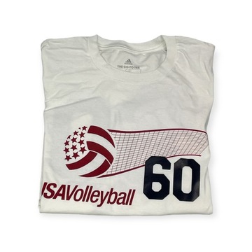 Мужская белая футболка ADIDAS VOLLEYBALL S 60